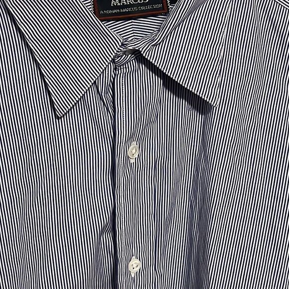 🔥🔥MARCUS by Neiman-Marcus Collection Button Down Dress Shirt Men Sz 16.5 - 33 - Picture 3 of 9